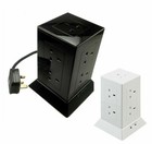  NEW 9 SOCKET GANG BLOCK WITH 1.5 METRE EXTENSION LEAD 13 AMP SURGE PROTECTED UK