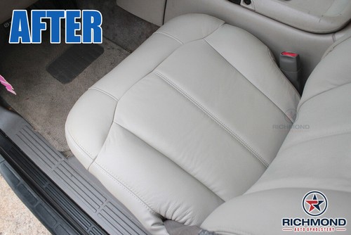 GMC Sierra 2500 SLT 3500 2001 - pasajero cubierta de asiento inferior lateral cuero bronceado - Imagen 11 de 12