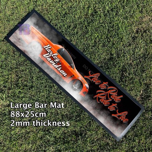 Harley Davidson live to ride ride to live ute Bar Mat Runner - Picture 1 of 9