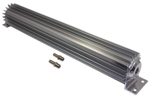 18/" Aluminum Dual Pass Finned Transmission Cooler trans 700R4 4L60E C4 C6 727