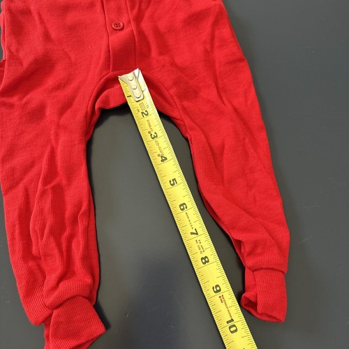 Vtg Oshkosh Red Suit Long Boys Stitch Logo 6-9 Months Long Sleeve 50/50 Embroide - Picture 12 of 13