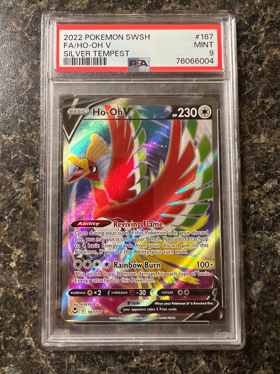  Ho-oh V 187/195- Silver Tempest - Full Art - Pokemon