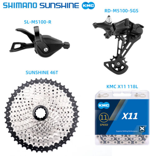 Shimano DEORE 11S M5100 Drivetrain Groupset Derailleur Shifter Cassette Chain - Picture 4 of 10