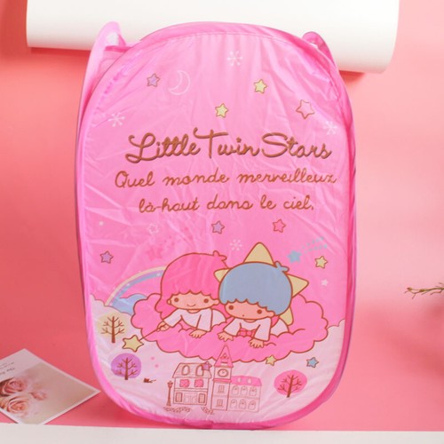 Cartoon dirty clothes basket foldable laundry basket storage basket Fabric - Picture 9 of 34