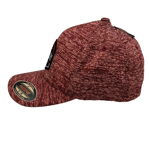 Hurley FlexFit Wilson Baseball Cap Hat Maroon Red S/M Stretch Surf & Enjoy NWT - Picture 5 of 11