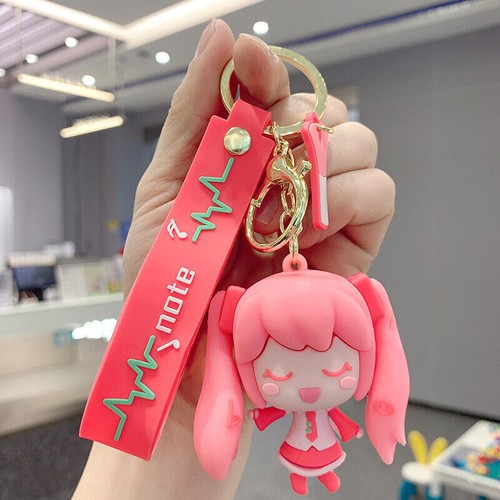 Hatsune Miku cute doll key chain silicone cartoon pendant pendant key chain - Picture 6 of 21