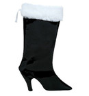 Tease The Season High Heel Holiday Stocking 15 Inch Black