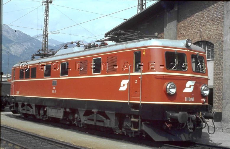 org Dia ÖBB 1110.01 alte LokNr Zfl Innsbruck in Innsbruck 12.06.1979 (180411 - Bild 1 von 1
