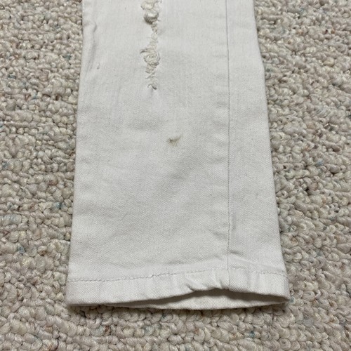 Urban Behavior Juniors Jeans sz 5 White Distressed Low Rise Super Skinny Casual - Picture 10 of 13
