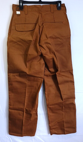 Vtg Men's SafTbak Duck Brown Nylon Faced Hunting Brush Pants 32x30 Vintage USA - Picture 2 of 14