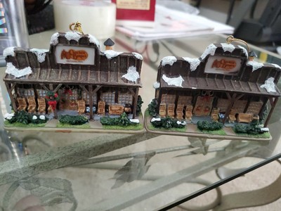 Cracker Barrel Christmas Tree Ornaments - 3 Cracker Barrel Christmas Ornaments Metal Window or