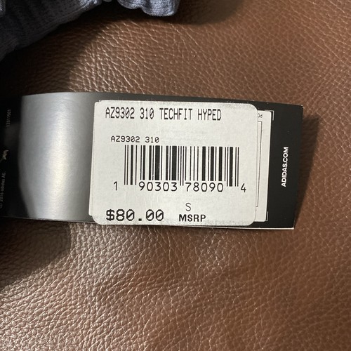 Adidas Football Jersey Mens Small Grey White Techfit Hyped Climalite - Imagen 5 de 10