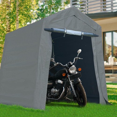 6x8 ft Outdoor Storage Shelter Shed Heavy Duty Anti-snow Garage Car Tent Carport - Picture 7 of 12