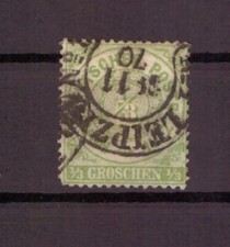 Altdeutschland NDP MiNr 14 gestempelt mit Hufeisenstempel Leipzig 29.11.1870