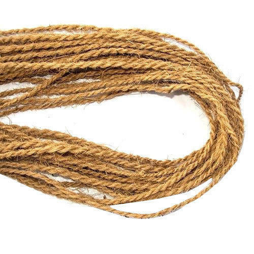 Coconut Coir Husk Fiber Rope 100% Natural Eco Friendly Twisted Handmade - Picture 1 of 5