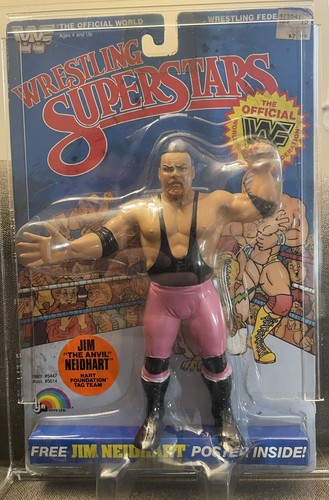 Jim The Anvil Neidhart WWF LJN MOC Wrestling Super...