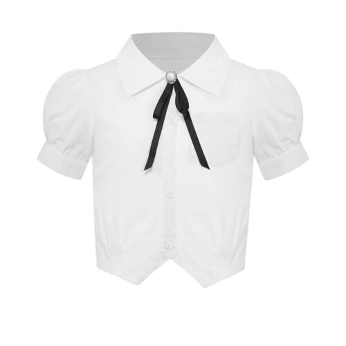 Kids Girls T-shirts Short Sleeve Tops Summer Shirts Cotton Blosues Casual Tees - Bild 16 von 31