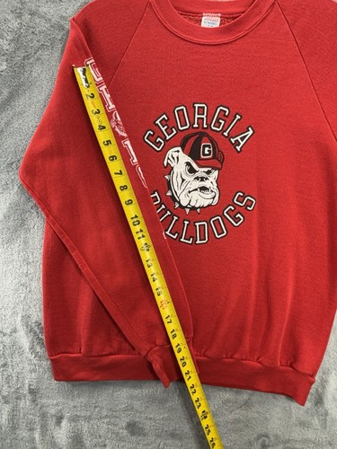 VTG Georgia Bulldogs Jerzees Russell USA Made XL Sweatshirt Football NCAA Dawgs - Picture 5 of 13
