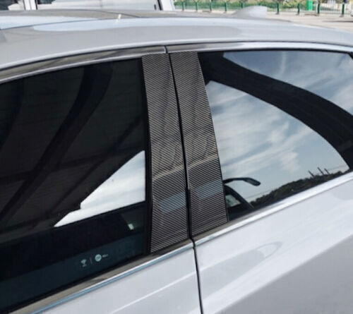 For Cadillac CT6 2016-2020 Carbon Fiber PC Door Window Pillar Post Molding Trim - Picture 9 of 9