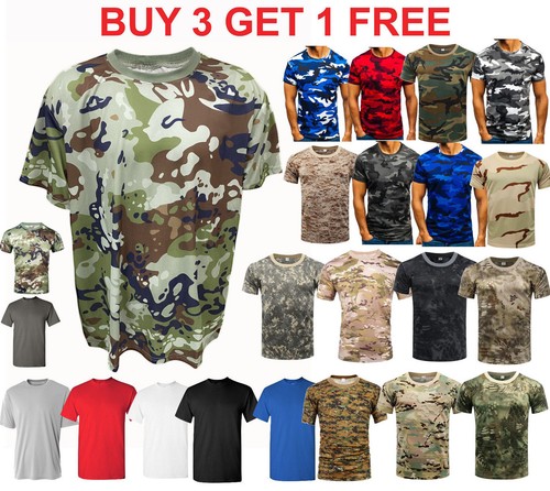 T-shirt Men's Tee mens short sleeve plain T shirt - Picture 20 of 32