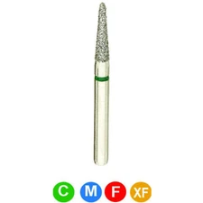 House Brand 855N-016M FG Round End Taper Medium Blue 1.6mm Diamond Burs 5/Pk B6