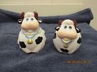 Vintage 1980's Hershey's Milk Chocolate Ceramic Cow Creamer & Sugar Set