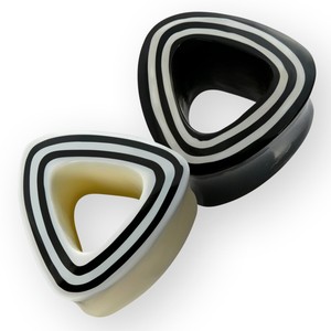 Piercing bollos túnel Plug Tube oreja ear Bone huesos l en el White styl 6 mm 18 mm