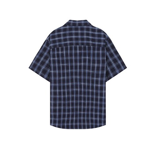 NEW 100% Cotton Plaid Shirt & Pants Pajamas Loungewear Set - Navy / Mix Color - Picture 6 of 10