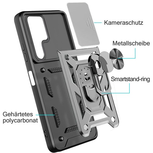 Outdoor Panzer Hülle für Samsung Galaxy S22 Ultra mit Kameraschutz Ringhalter - Bild 40 von 43