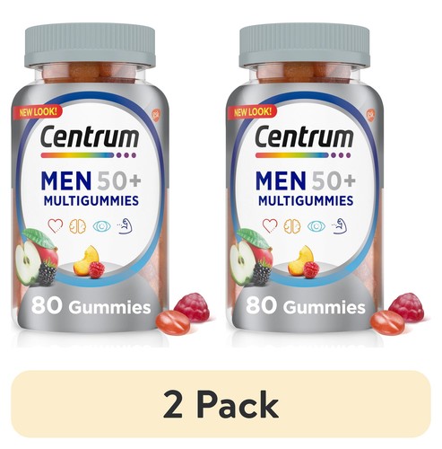 Centrum Multigummies Mens 50 Plus Gummy Vitamins, Multivitamin Supplement, 80 Ct - Picture 12 of 35