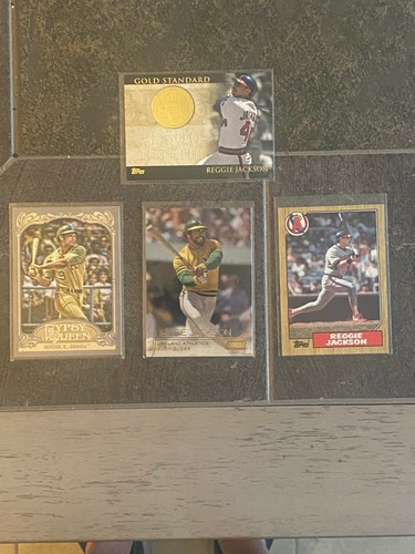 (4) TOPPS REGGIE JACKSON - SIEHE VOLLSTÄNDIGE BESCHREIBUNG  - Bild 1 von 2