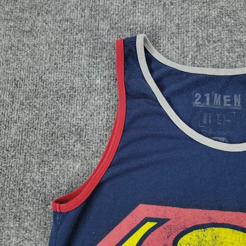 Superman Tank Top Shirt Herren Small Blau DC Comics Logo Grafik Ärmellos Erwachsene - Bild 6 von 13