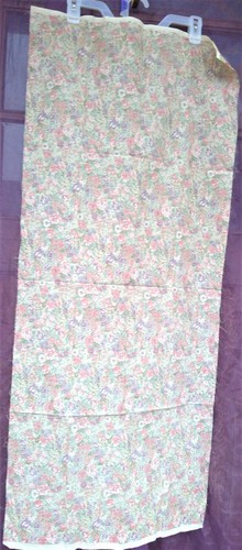 Joan Kessler for Concord Fabrics 1994 beige floral algodón 19,5" x 44" EE. UU. - Imagen 8 de 9