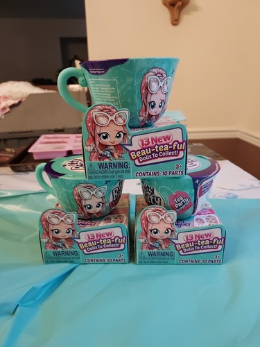 Zuru Itty Bitty Prettys Girls Surprise Tea Cup Gift Set Lot of 3  - Picture 1 of 3