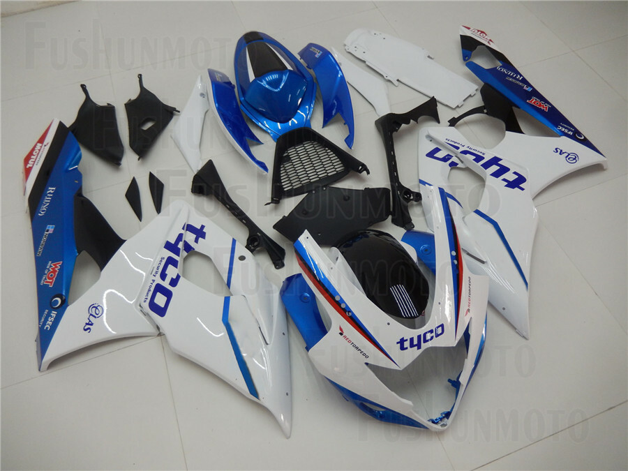 Blue White Complete Injection Fairing Fit for 05-06 Suzuki GSXR GSX-R 1000 K5 05 image