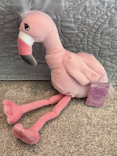Vintage 1998 Precious Moments Enesco Tender Tails Pink Flamingo Plush Toy NWT