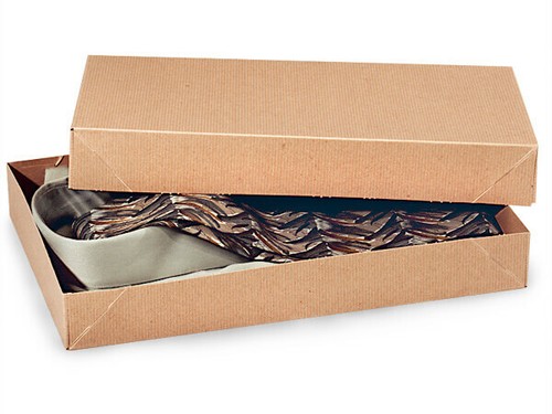 2-Piece Kraft Apparel Gift Boxes - 11 1⁄2 x 8 1⁄2 x 1 5⁄8" -30 Pack - Picture 3 of 4