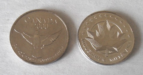 CANADA POST MILLENNIUM 2000 TOKEN, DOVE, MINT