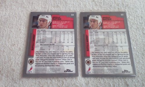 2000-01 Topps Chrome (00-99) part set Hockey Pick cards that you want/need. - Picture 68 of 194