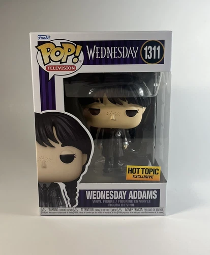Wednesday Addams Metallic #1311 Hot Topic Exclusive Funko Pop-Protector Included