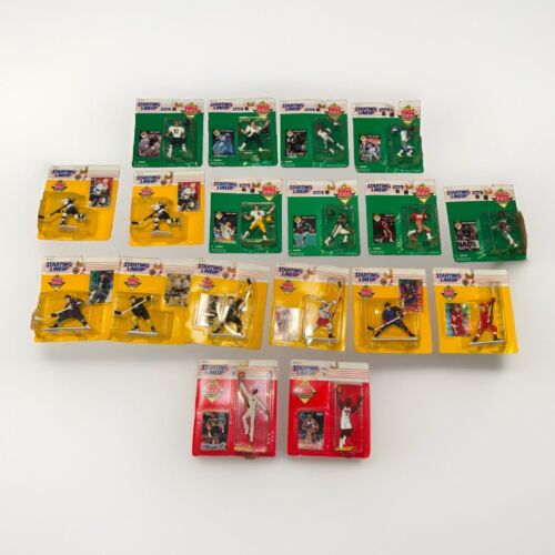 Lot of 18 Starting Lineup Sports Action Figures | Basketball, Hockey, Football
