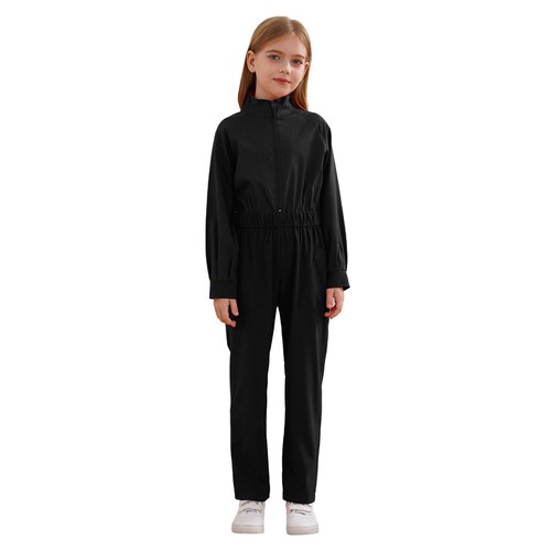 Kids Halloween Long Sleeve Coveralls Overalls Jumpsuit Flight Suit w/Pockets - Picture 51 of 62