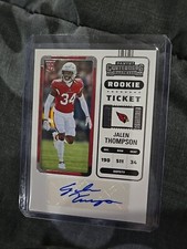 2022 Panini Contenders Rookie Ticket Jalen Thompson Auto Arizona Cardinals