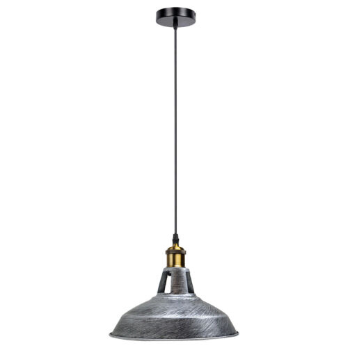 Vintage Pendelleuchten Industrial Decken Metall Leuchte Schirm Hängelampe Retro Lampe - Bild 13 von 37