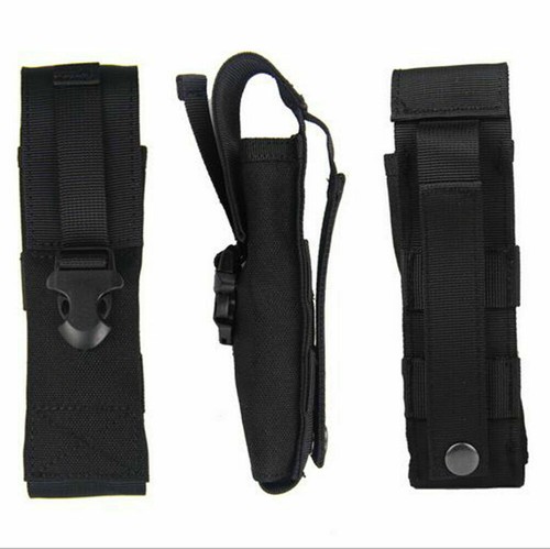 Tactical Molle Flashlight Torch Pouch Holder Knife Holster Waist Pack Belt Bag - Picture 11 of 15