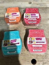 Scentsy Wax Bars Lot of 4 By The Sea Coral Waters Hula And Strawberry