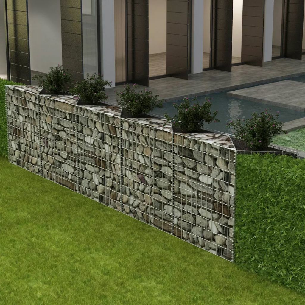 Gabionenkorb Pflanzkasten Gemüse-Hochbeet Stahl 330x30x100 cm Z0Q1 Gabionenkorb Pflanzkasten Gemüse-Hochbeet Stahl 330x30x100 cm Z0Q1