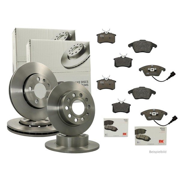 NK Bremsenset Vorne + Hinten Bremsscheiben + BremsbeläGe Audi A4 Avant-image