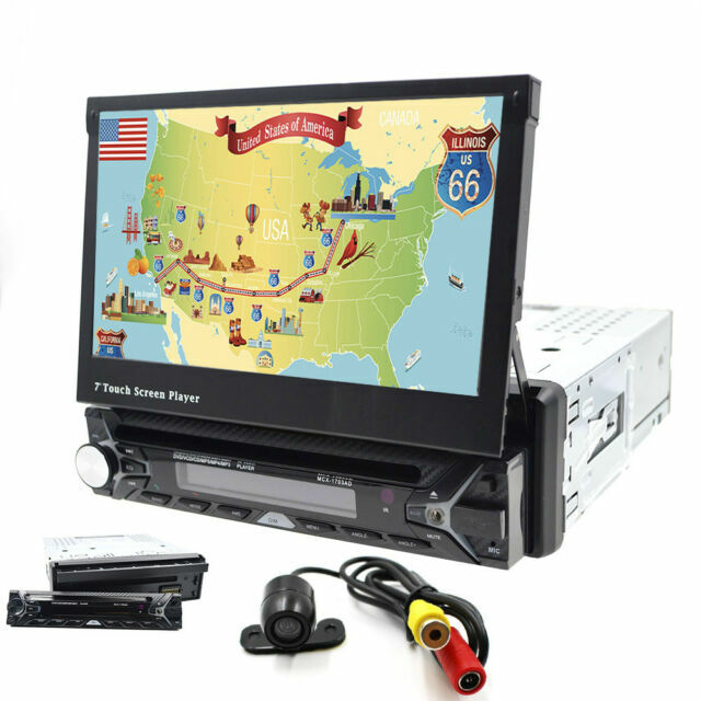 7 Inch Single 1din Car Stereo Dvd Player Gps Navigation Bluetooth Mp3 Usb Cam For Sale Online Ebay