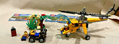 Retired- 60158 LEGO City Jungle Cargo Helicopter- built-complete